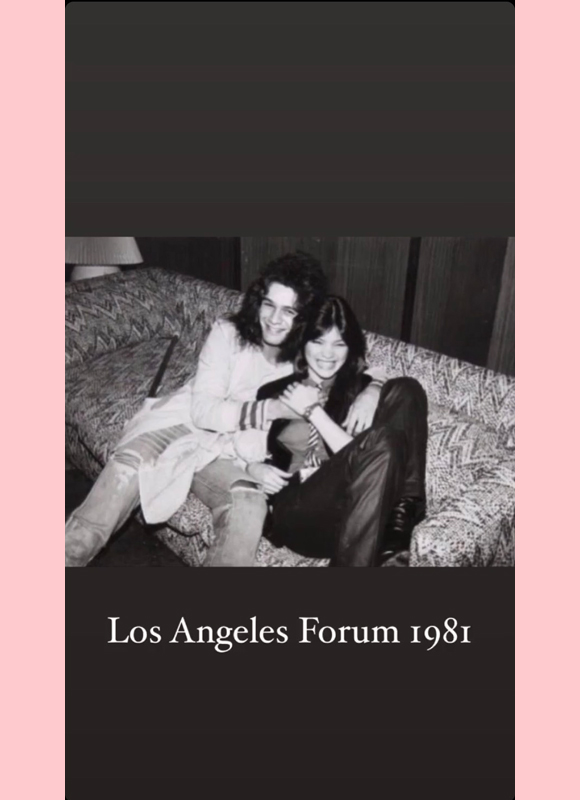 valerie bertinelli eddie van halen ig story 4: LA Forum 1981