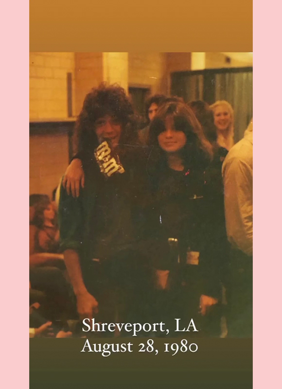 valerie bertinelli eddie van halen instagram story 2: Shreveport, LA August 1980