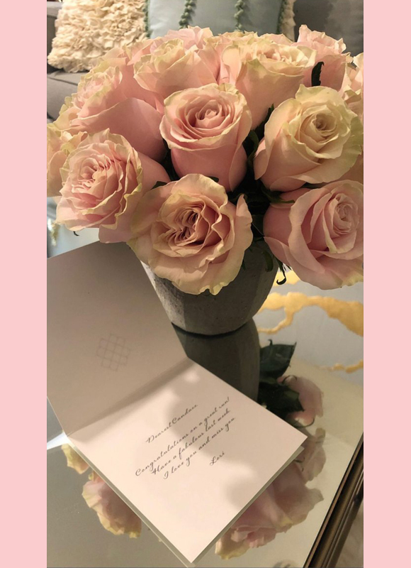 candace cameron bure's flower from lori loughlin on her IG story