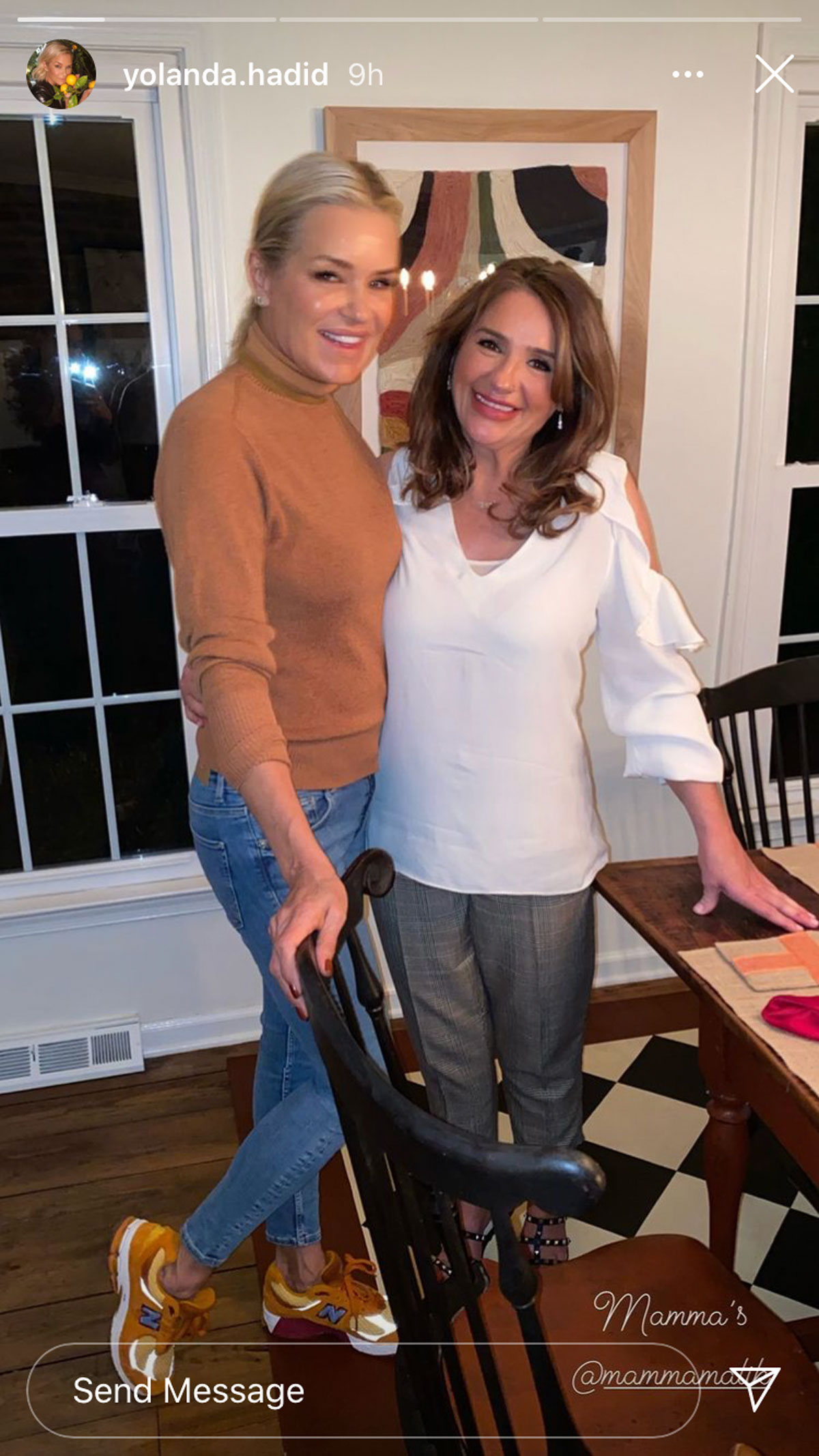Yolanda Hadid and Tricia Malik seen enjoying their Thanksgiving time together as proud grandmas!