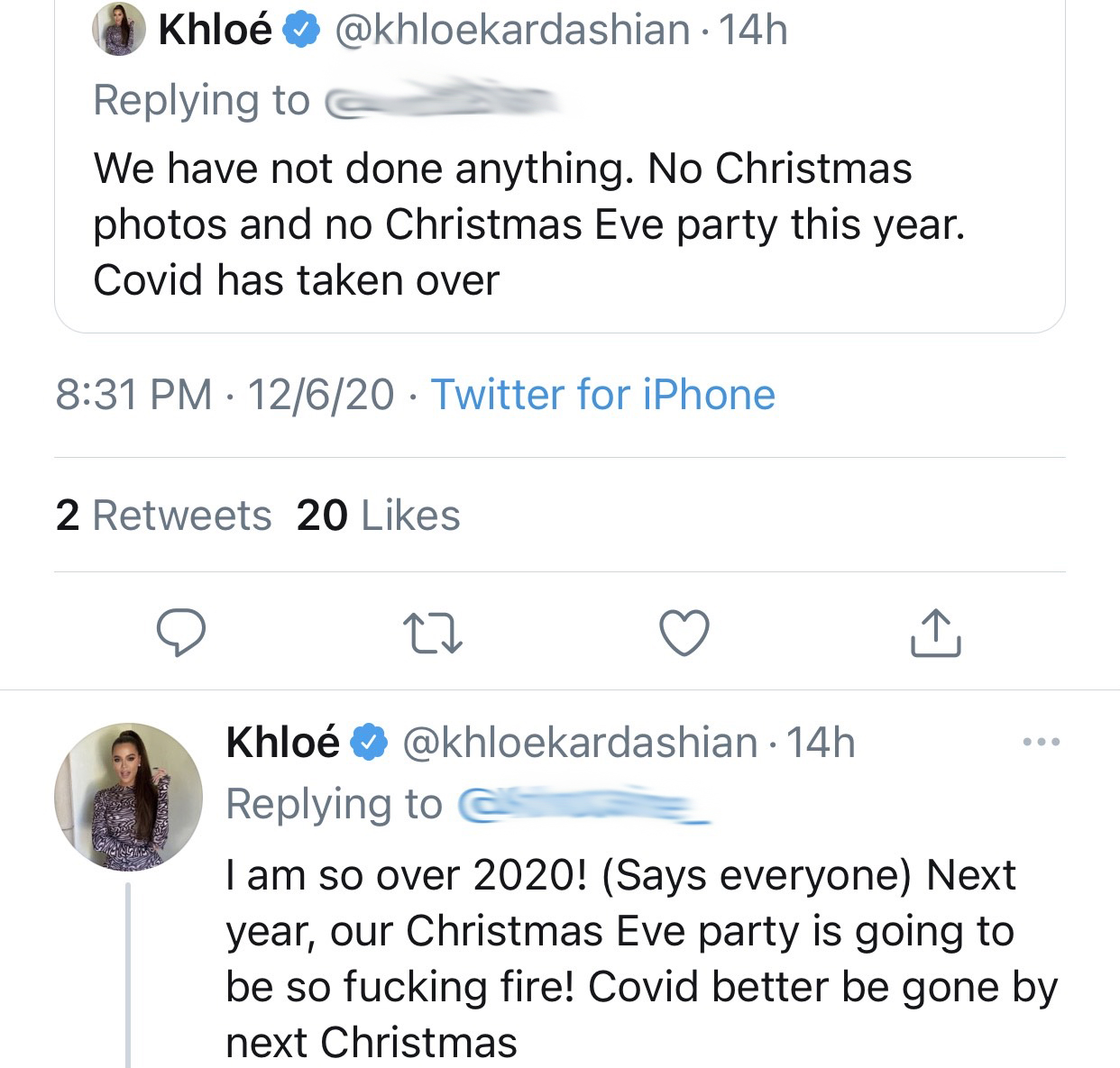 Khloe kardashian holiday tweet explained 2