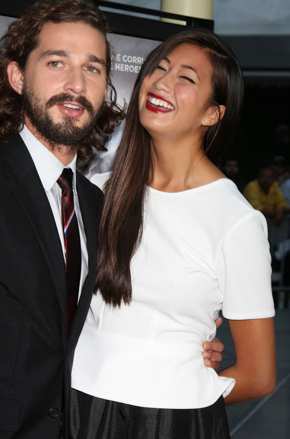 Shia LaBeouf and Karolyn Pho in 2012