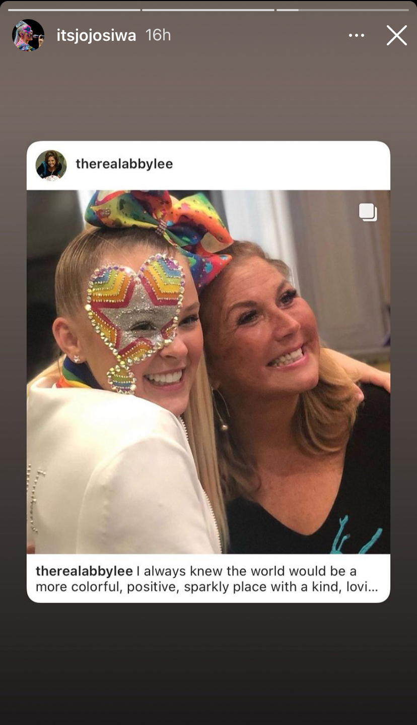 Abby Lee Miller Shares Message Of Support For JoJo Siwa After Coming Out