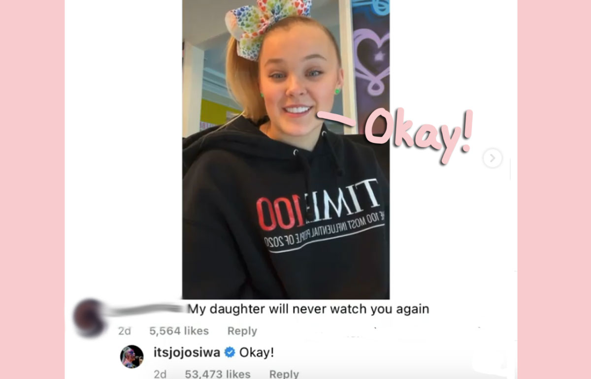 JoJo Siwa responds masterfully to an internet troll who hated on her LGBT coming out!