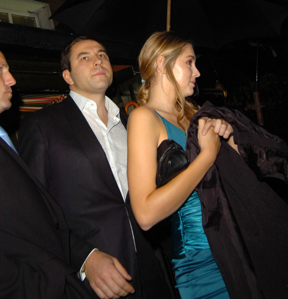 David Walliams and Keeley Hazell in 2007