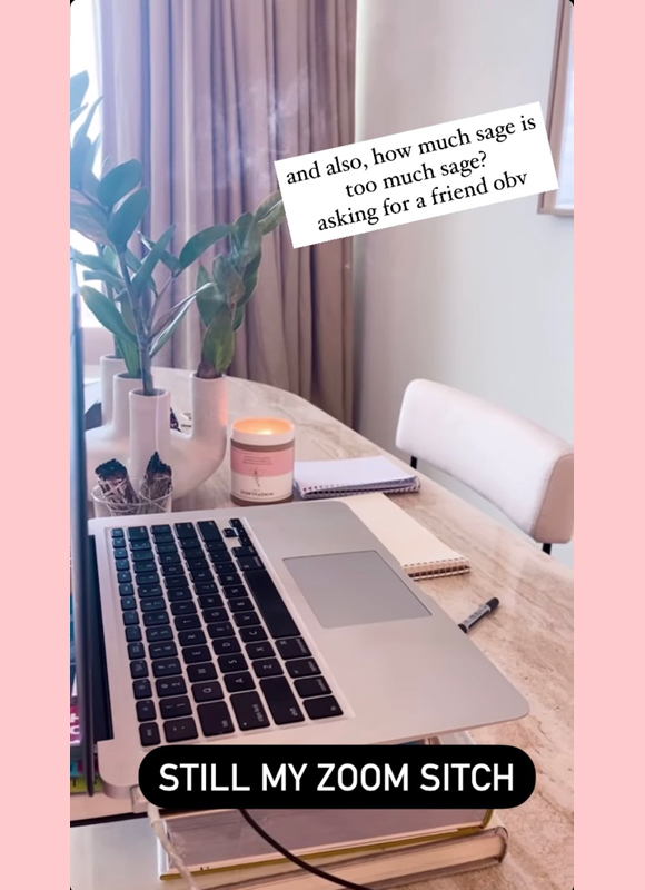 elizabeth chambers sage workspace ig story