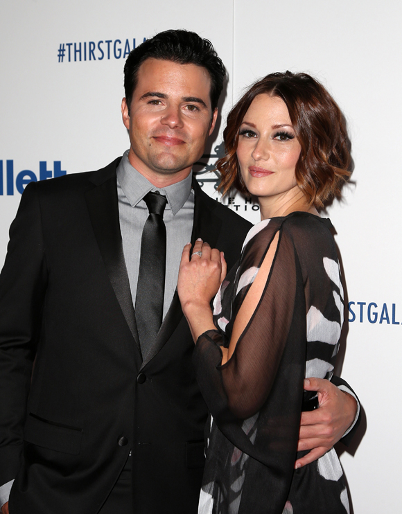 Chyler Leigh and husband Nathan West in 2015