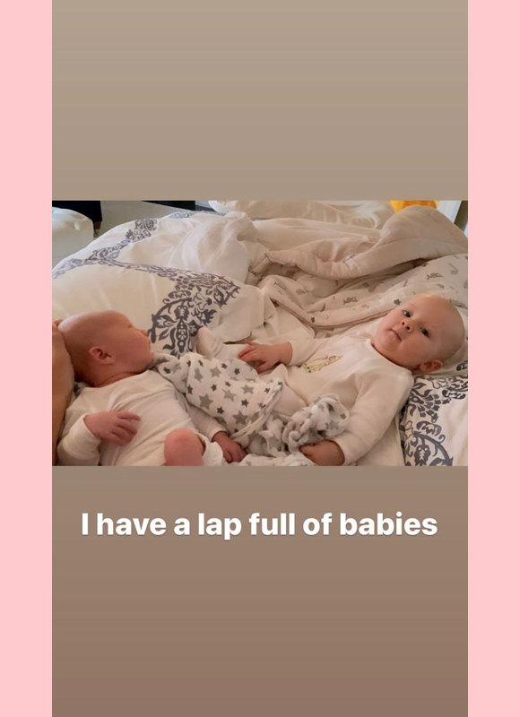 hilaria baldwin : 'lap full of babies'