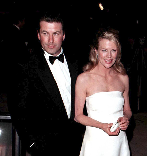 Alec Baldwin and Kim Basinger at the Vanity Fair Oscar Party in 1999