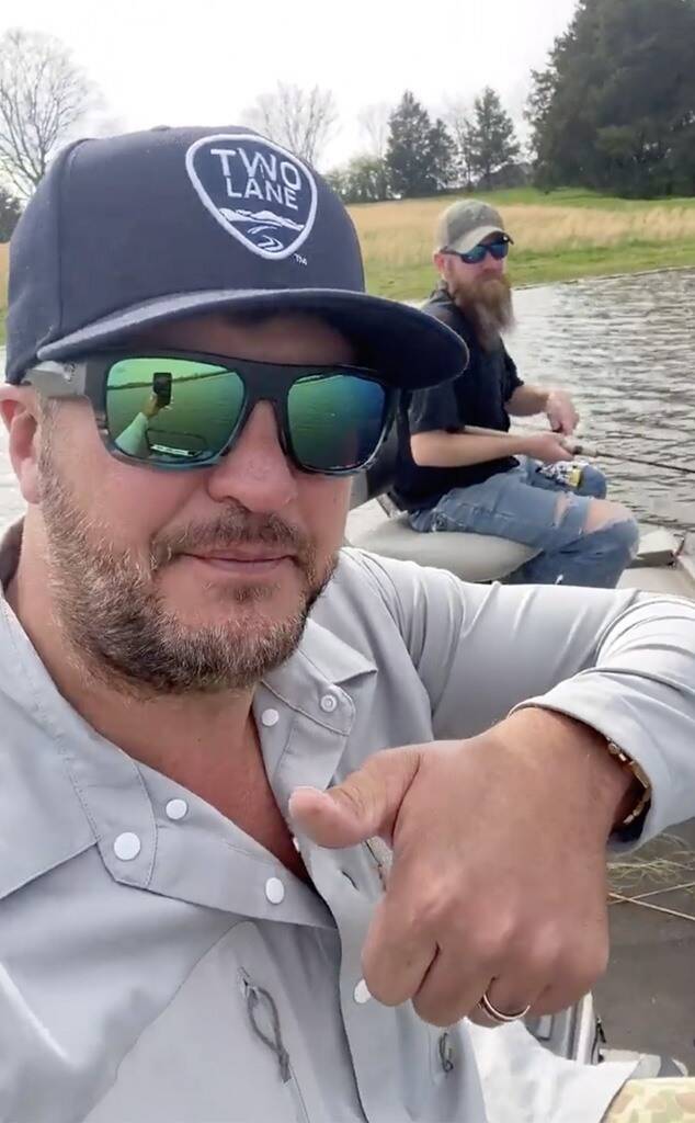 Luke Bryan Returns To Fishing After Getting Hook Stuck Through Finger!