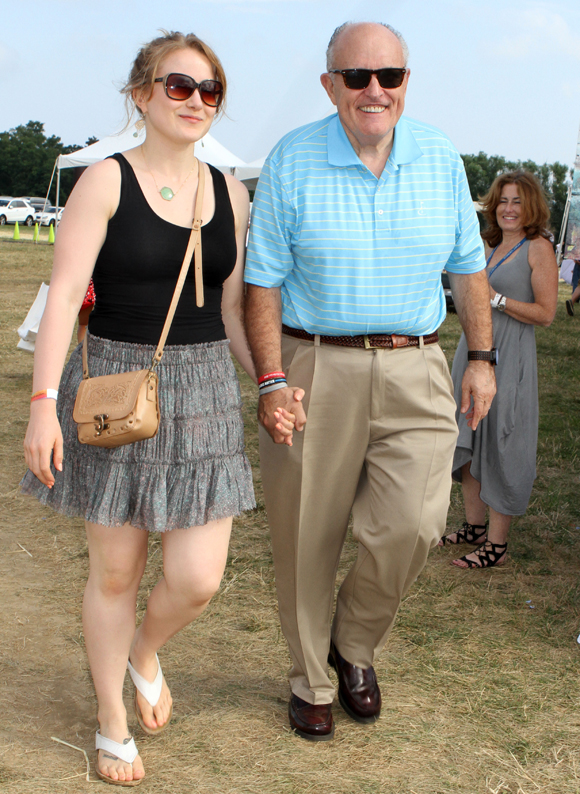 Caroline Giuliani with her father Rudy