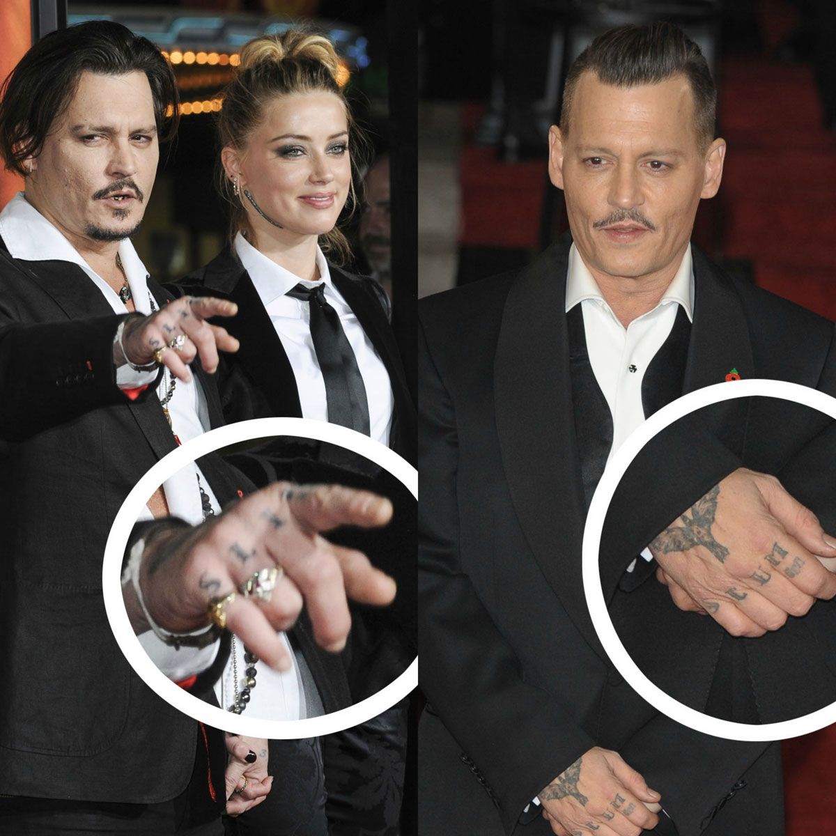 Johnny Depp covers up Amber Heard tattoo