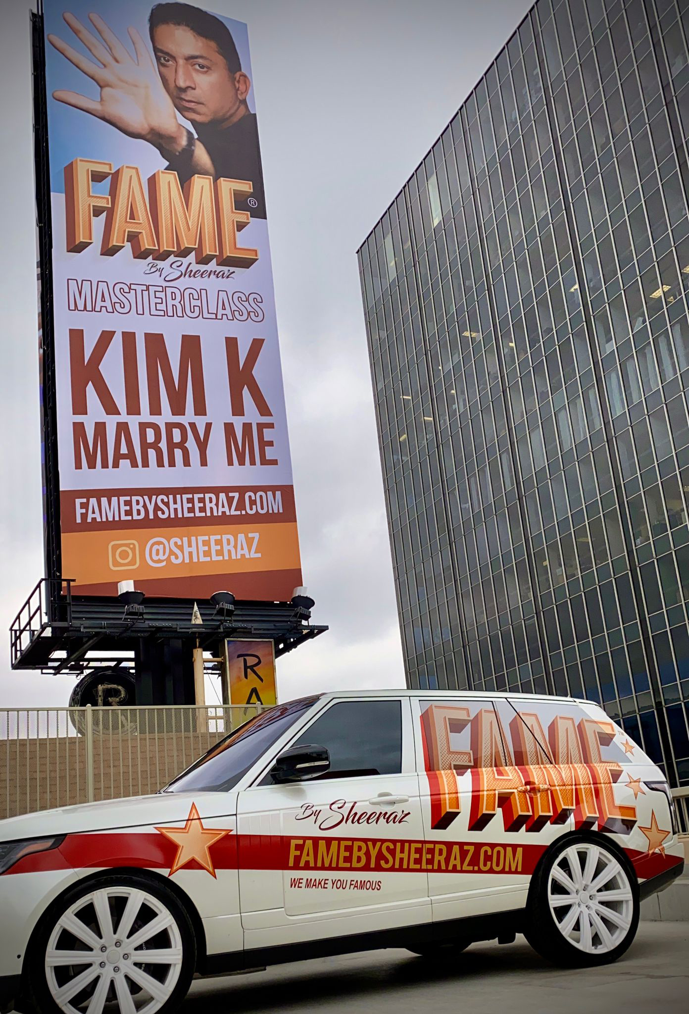 Kim Kardashian billboard sheeraz hasan