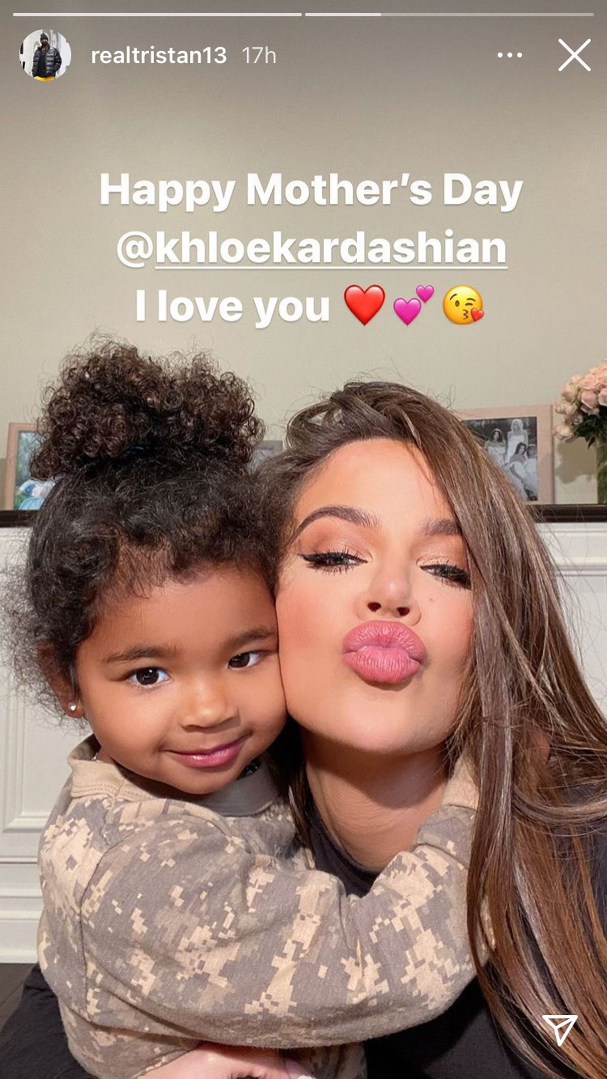 Tristan Thompson celebrates Khloé Kardashian for Mother's Day!