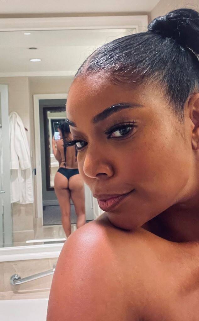 Gabrielle Union Proves She's Truly Ageless in Cheeky Nude Selfie Sent to Dwyane Wade 