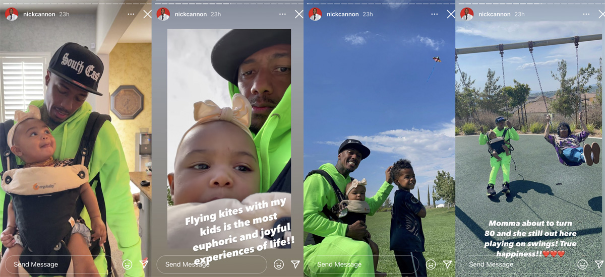 Nick Cannon shows pictures starting from a fun outdoor outing child-rearing his seven kids! 