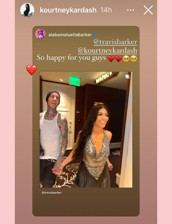 Alabama Barker Travis Kourtney Kardashian Instagram