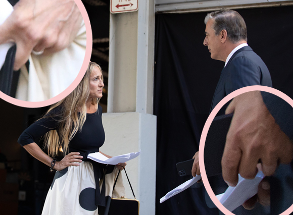 And Just Like That set photos Carrie Big Ring