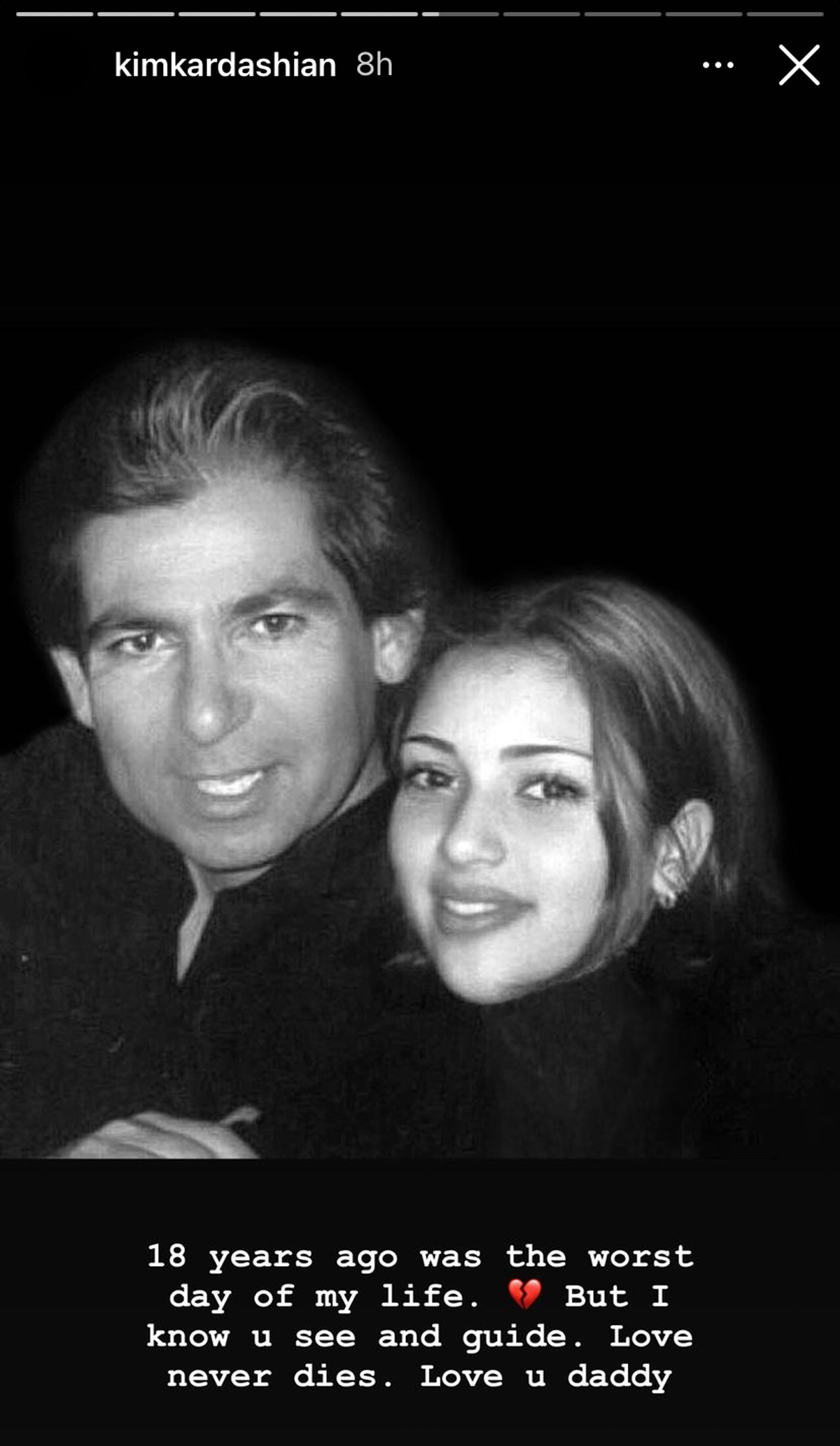 Kim Kardashian Remembers Her Father Robert On The 18th Anniversary Of His Death: ‘I Know You See And Guide’ 