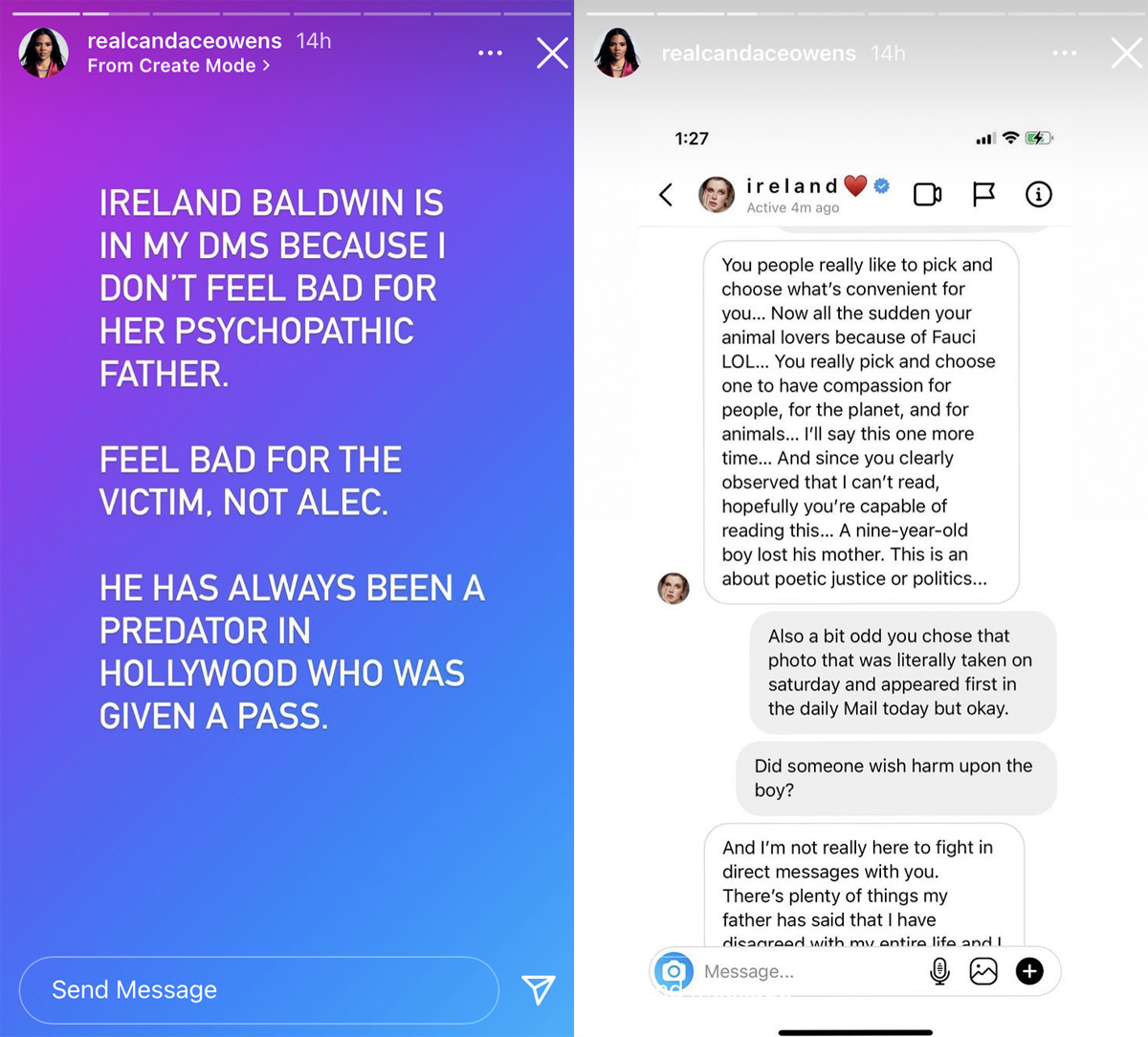 Ireland Baldwin SLAMS 'Hateful' Candace Owens Over 'Disgusting' Comments About Accidental <i>Rust</i> Shooting Death