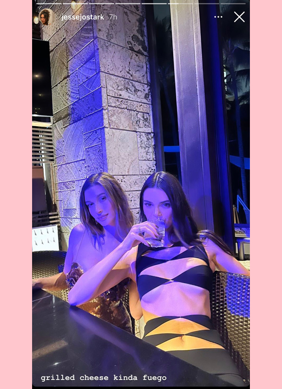 kendall jenner, hailey bieber : jessie jo stark's instagram from wedding reception