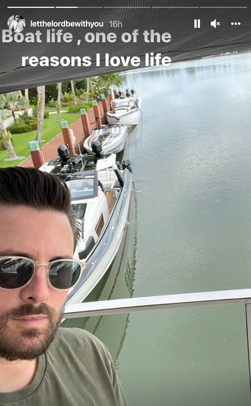 Scott Disick boat miami vacation