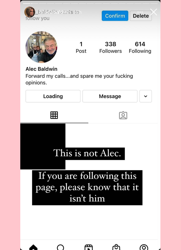 hilaria baldwin: warns followers about bogus alec baldwin account on instagram