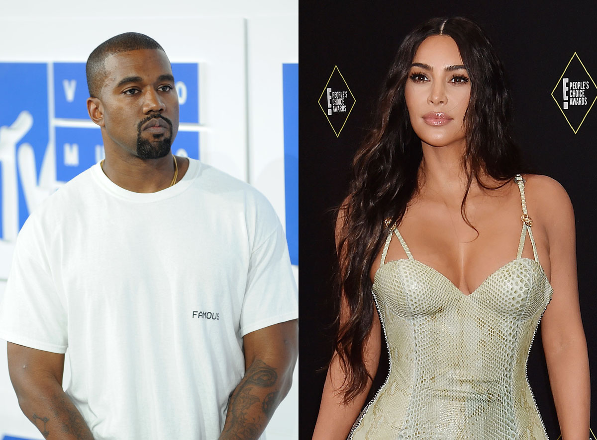 Kim Kardashian & Kanye West Spotted On Dinner Date — Could They Be Putting Divorce On Pause??