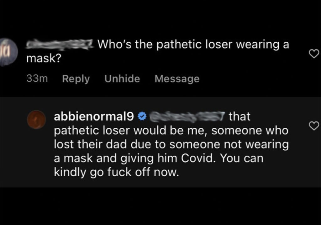 Abigail Breslin Claps Back At Anti-Mask Troll After Her Father Died Of COVID