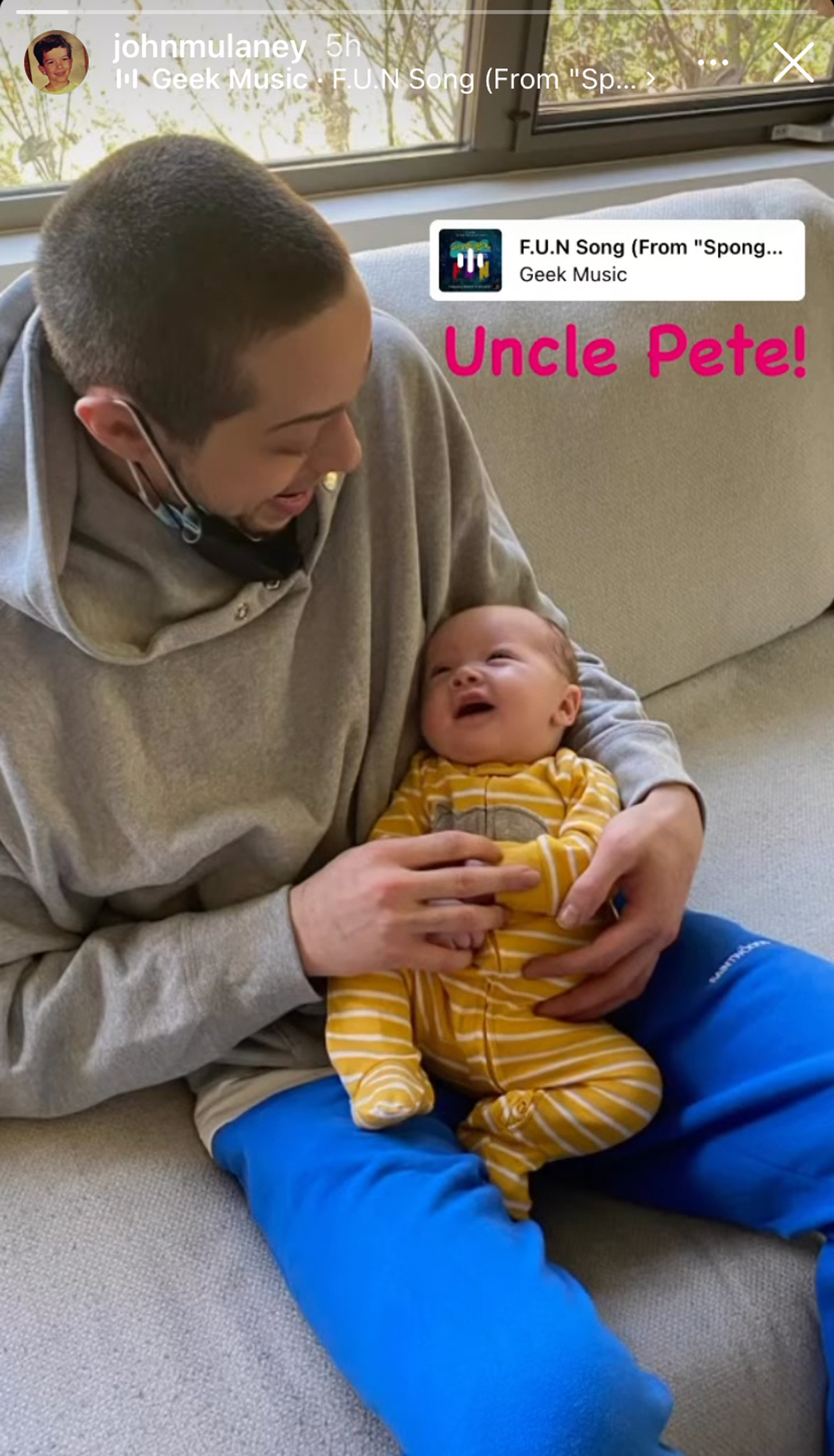 ‘Uncle Pete’ Davidson Meets John Mulaney & Olivia Munn’s Baby For The Property Time While Sporting A Cracked Tooth?! 