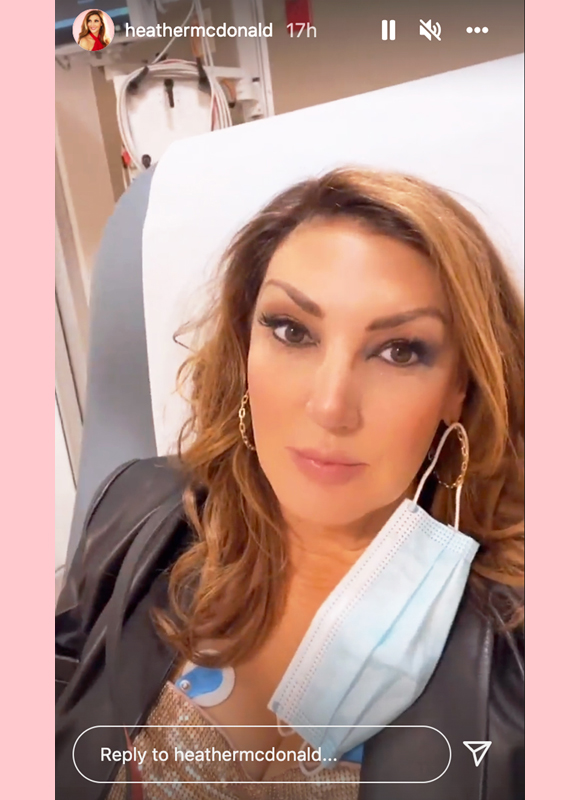 heather mcdonald: instagram story from be given room after collapse