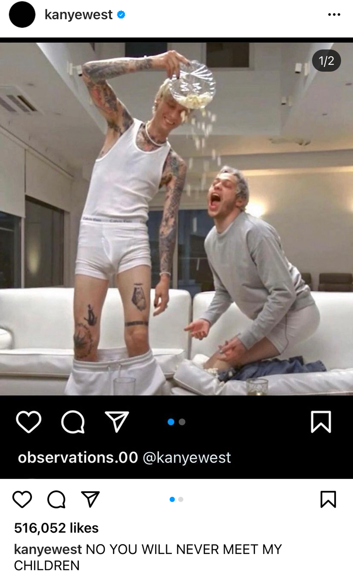 Kanye West Continues Up to Throw Shade At ‘D**khead’ Pete Davidson – See The Best In The Feud! 
