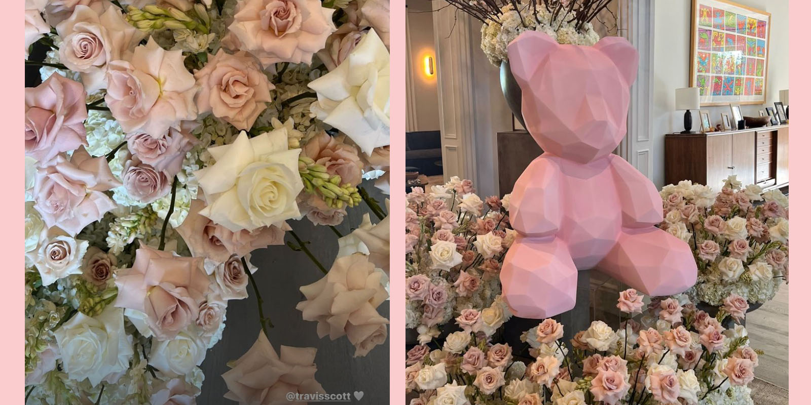 Kylie Jenner Valentine's Day flowers from travis scott