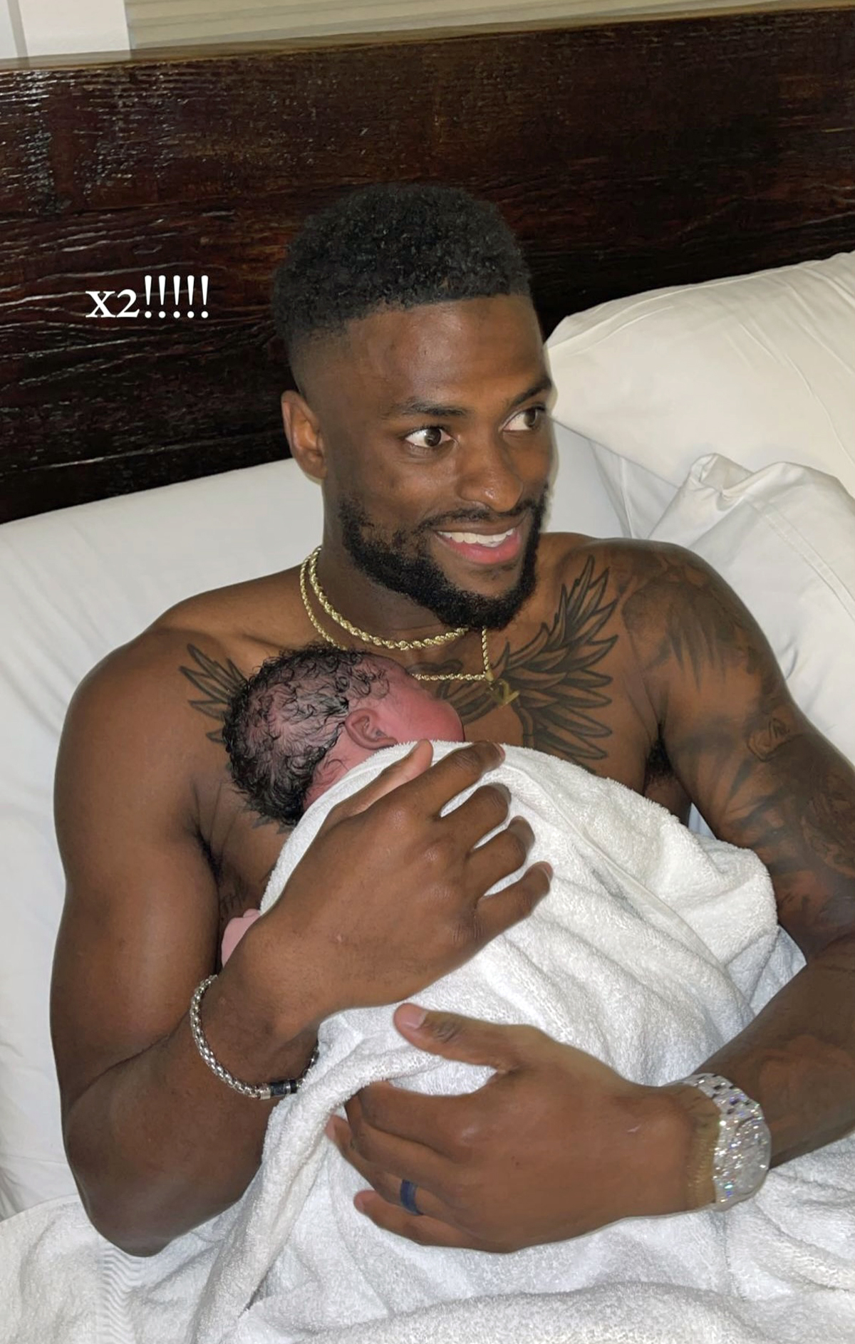 Rams Star Van Jefferson Welcomes Second Baby After Wife Samaria Went Into Labor Mid-Super Bowl!