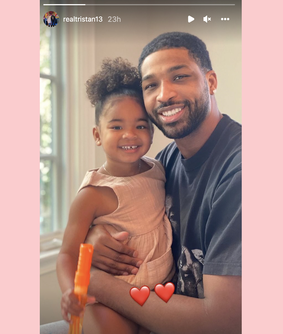 Tristan Thompson Shares Pure, Smiling Snap With Daughter Bona fide Following Paternity Problems