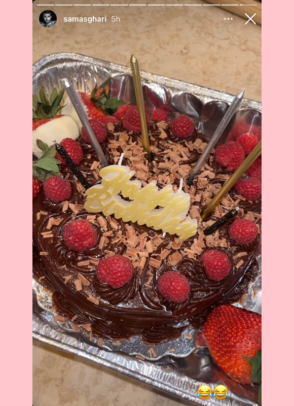 sam asghari : one last birthday cake instagram story