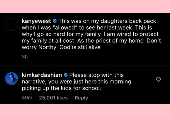 kanye west, kim kardashian: kim responds to kanye's lies