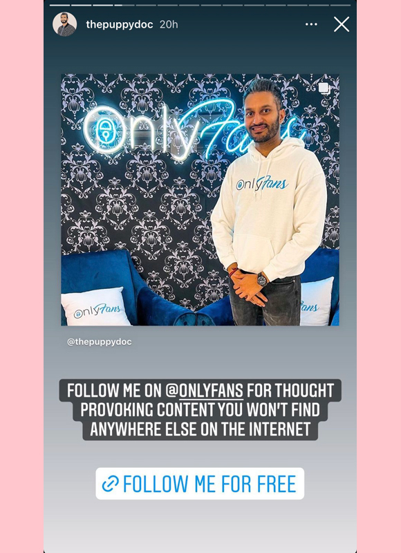 shake chatterjee : promises thought provoking content on onlyfans ig story